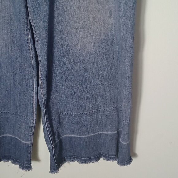 SOHO Jeans Womens 10 Culotte Wide Leg Relaxed Baggy Stretch High Waist Comfort - Picture 4 of 14